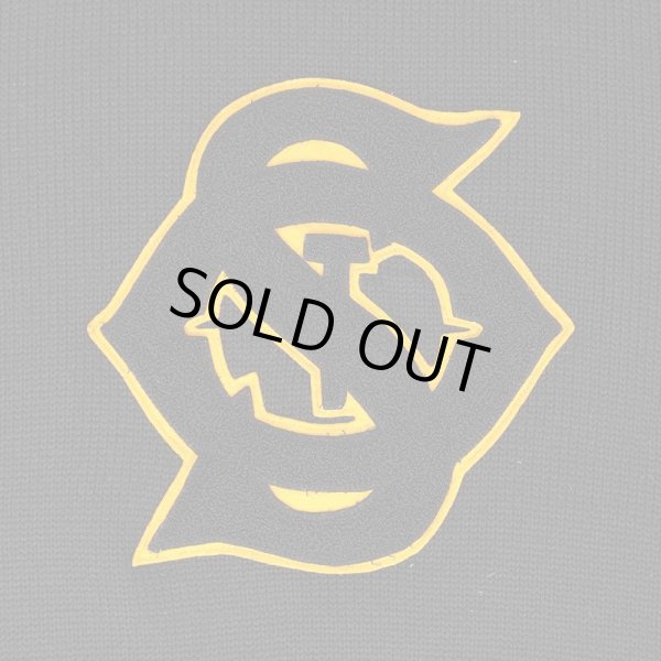 画像2: 50's unknown ミドルゲージ レタードウールニット "BLACK" (2)