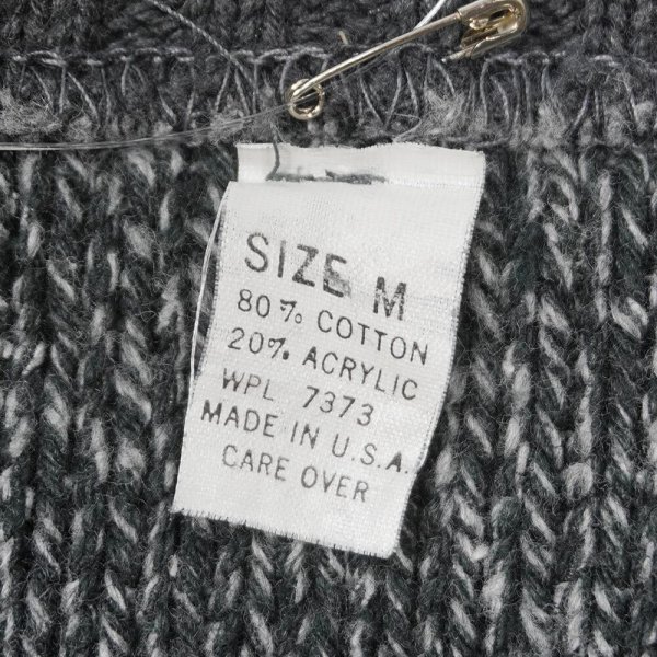 画像2: 80's Winona Knitting Milles ワイドボーダー柄 コットンニット "MADE IN USA" (2)
