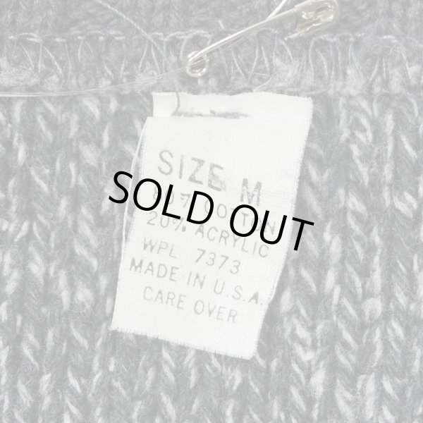 画像2: 80's Winona Knitting Milles ワイドボーダー柄 コットンニット "MADE IN USA" (2)