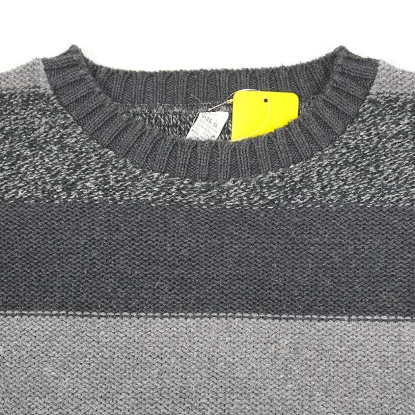 画像3: 80's Winona Knitting Milles ワイドボーダー柄 コットンニット "MADE IN USA" (3)