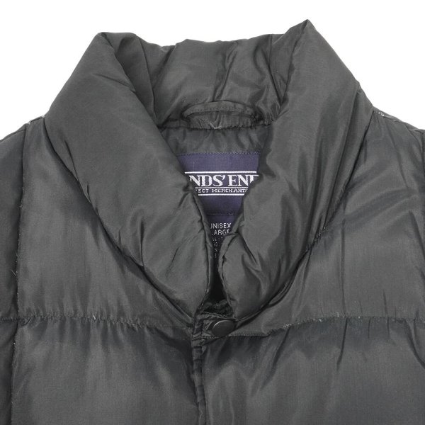 画像3: 90's LANDS' END ダウンベスト "BLACK" (3)