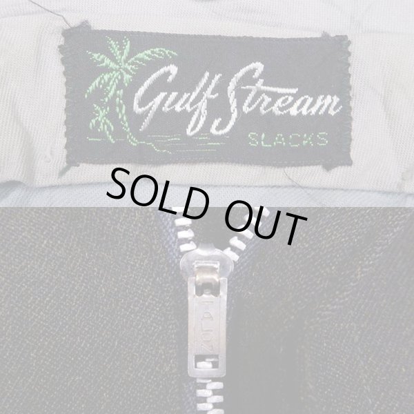 画像3: 50-60's Gult Stream 2タック ウールスラックス "実寸 W33 L30" (3)