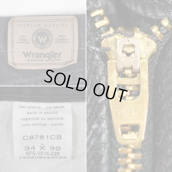 画像3: 00's Wrangler ブラックデニムパンツ "W34 L30" (3)