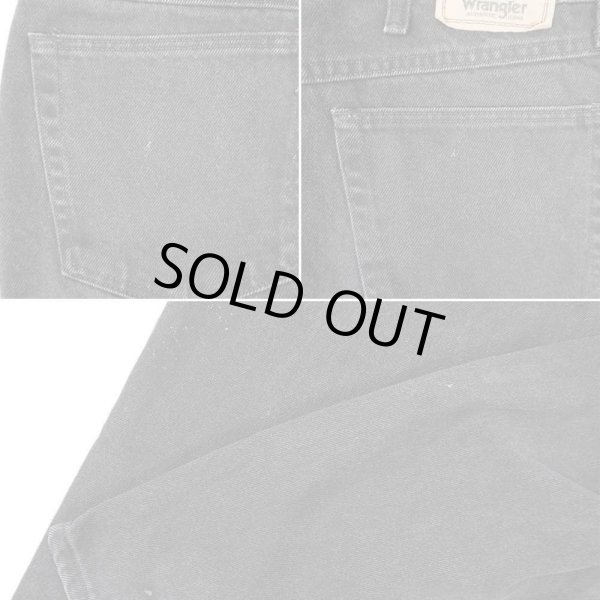 画像4: 00's Wrangler ブラックデニムパンツ "W34 L30" (4)