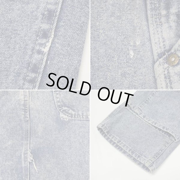 画像4: 90's Lee ケミカルウォッシュ デニムペインターパンツ "MADE IN USA" (4)