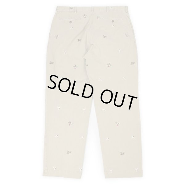 画像2: 90's Polo Ralph Lauren 総柄刺繍 チノトラウザー "W36 L30" (2)