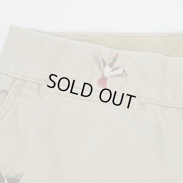 画像4: 90's Polo Ralph Lauren 総柄刺繍 チノトラウザー "W36 L30" (4)