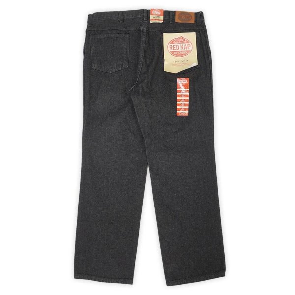 画像1: 00's RED KAP 先染めブラックデニムパンツ "DEADSTOCK / W36 L30" (1)