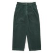画像1: 90's Polo Ralph Lauren 2タック 太畝コーデュロイトラウザー "Dark Green / ANDREW PANT" (1)