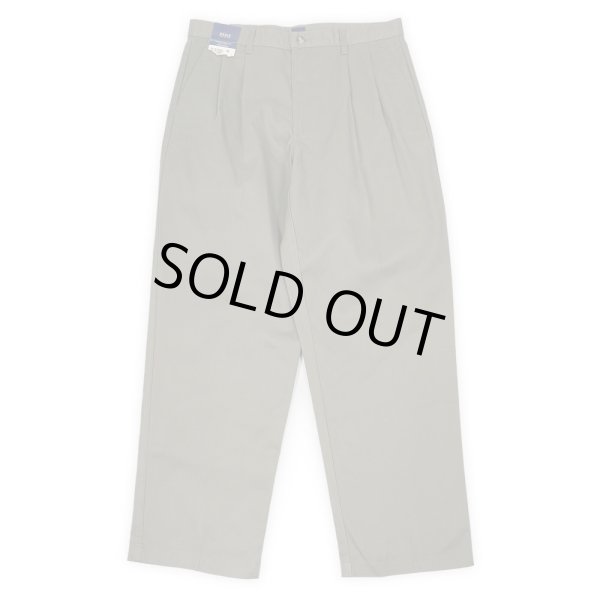 画像1: 00's BASIC EDITIONS 2タック チノトラウザー "W32 L30 / KHAKI / DEADSTOCK" (1)