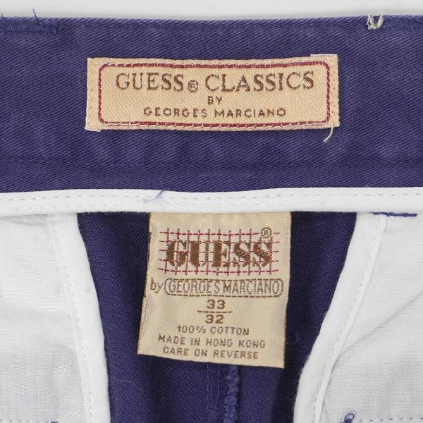 画像3: 90's GUESS 2タック チノトラウザー "W33 L32" (3)