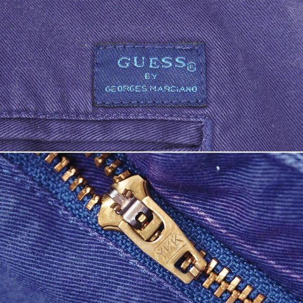 画像4: 90's GUESS 2タック チノトラウザー "W33 L32" (4)