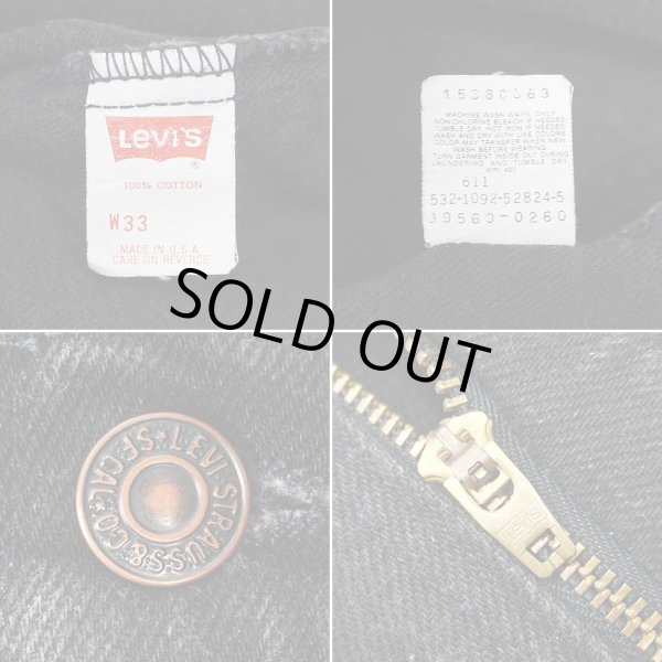 画像4: Early 90's Levi's 560 ブラックデニムショーツ "MADE IN USA" (4)