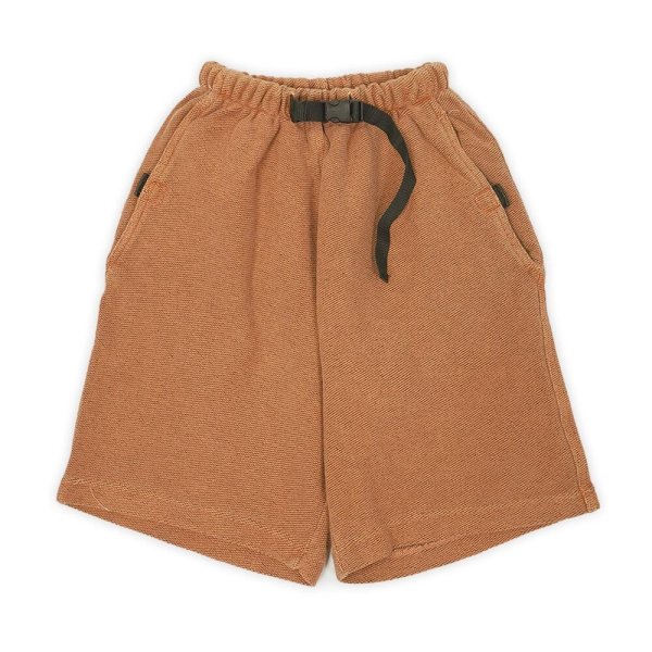 画像1: 90's STEEL BRIDGE ピケスウェット ショーツ "ORANGE / MADE IN USA / DEADSTOCK" (1)