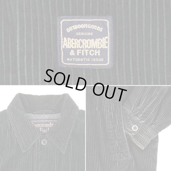 画像3: 90's ABERCROMBIE & FITCH 太畝コーデュロイジャケット "BLACK" (3)