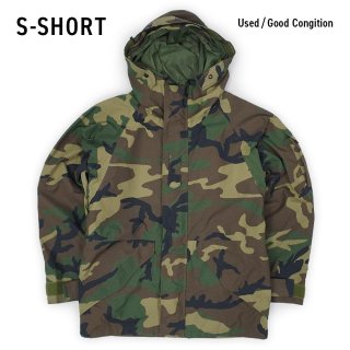 USED / LARGE-SHORT】90's US.ARMY ECWCS ウッドランドカモ柄 GORE-TEX