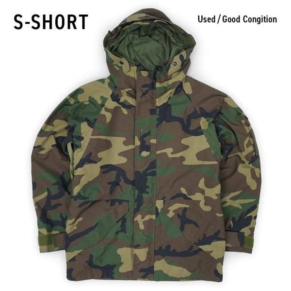 画像1: 【USED / SMALL-SHORT】00's US.ARMY ECWCS ウッドランドカモ柄 GORE-TEX PARKA (1)