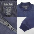 画像2: 90's John Blair パデッド キャップショルダージャケット "NAVY" (2)