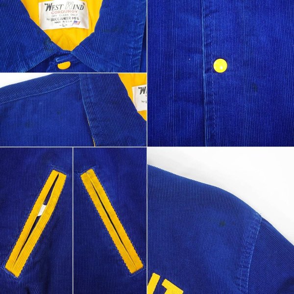 画像4: 80's WEST WIND 襟付き コーデュロイスタジャン "MADE IN USA" (4)