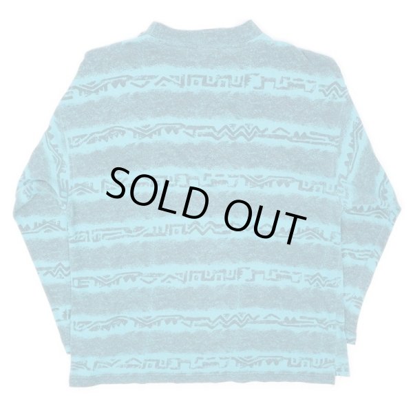 画像2: 90's unknown 総柄 ポケット付き L/S カットソー (2)