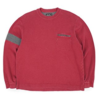 Eddie Bauer ハーフボタン ニットポロ コットンカシミヤニット L