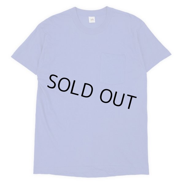 画像1: 80's Fruit of the loom ポケットTシャツ "DEADSTOCK / BLUE / MADE IN USA" (1)