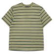 画像1: 90's Puritan マルチボーダー ポケットTシャツ "Green Base" (1)