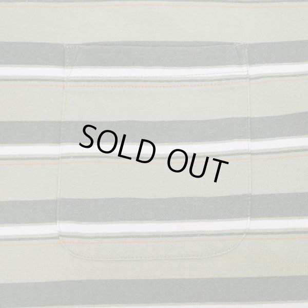 画像3: 90's Puritan マルチボーダー ポケットTシャツ "Green Base" (3)