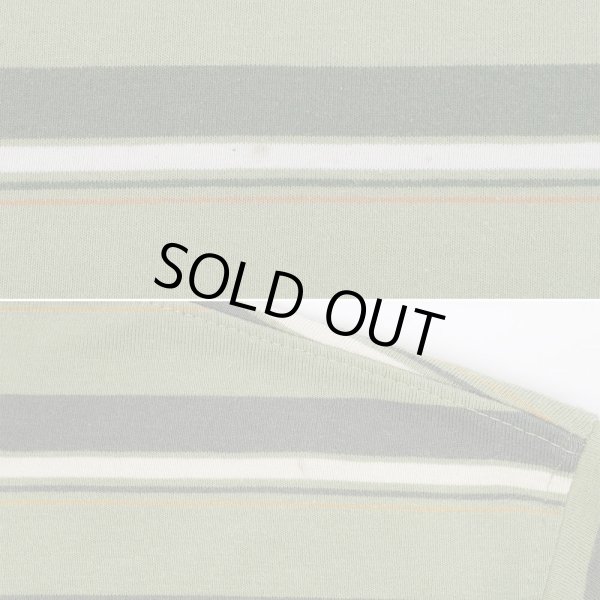 画像4: 90's Puritan マルチボーダー ポケットTシャツ "Green Base" (4)