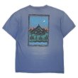 画像2: 90's JANSPORT 両面プリントTシャツ "MADE IN USA / FADE BLUE" (2)