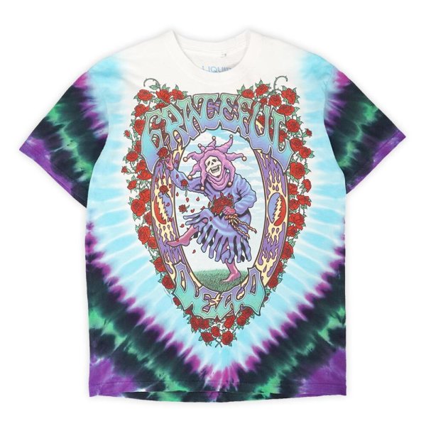 画像1: 00's Grateful Dead タイダイ染め バンドTシャツ "LIQUID BLUE" (1)
