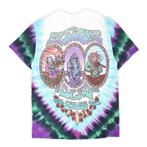 画像2: 00's Grateful Dead タイダイ染め バンドTシャツ "LIQUID BLUE" (2)