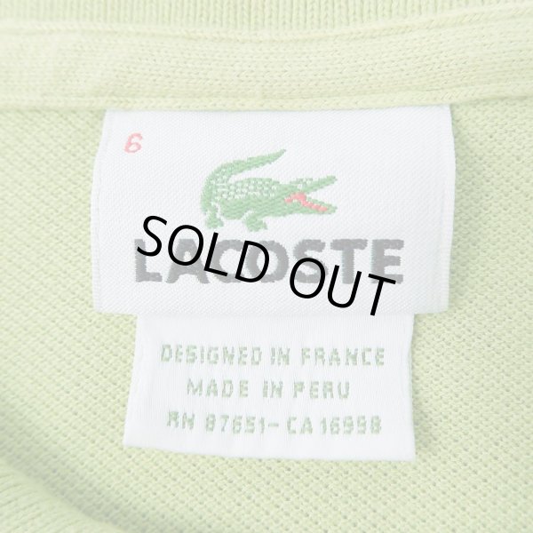 画像2: 00's LACOSTE ポロシャツ "DESIGNED IN FRANCE" (2)