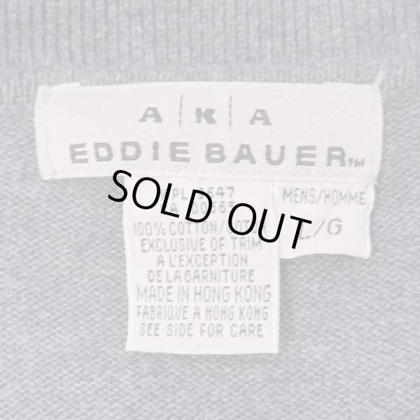 画像2: 90's AKA Eddie Bauer L/S コットンニットポロ (2)