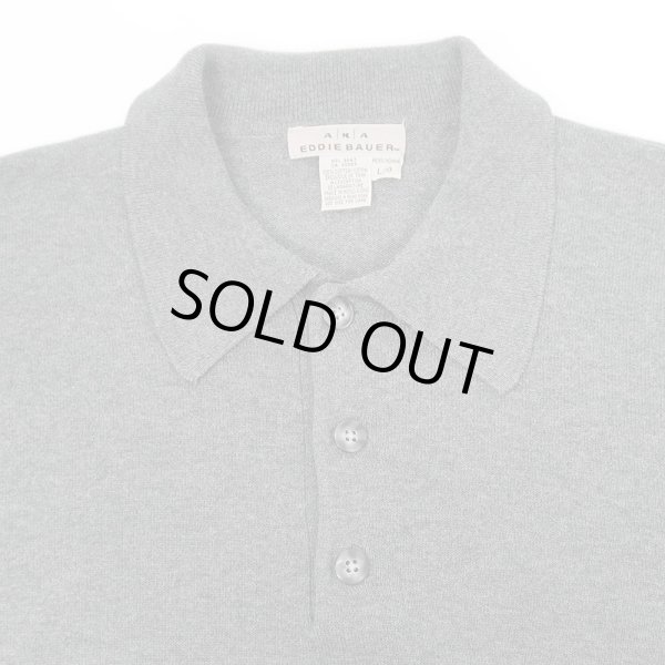 画像3: 90's AKA Eddie Bauer L/S コットンニットポロ (3)