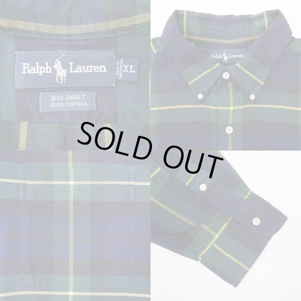 画像3: 90's Polo Ralph Lauren ボタンダウンシャツ "BIG SHIRT" #1 (3)