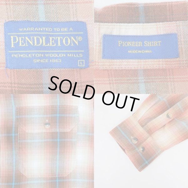 画像3: 00's PENDLETON コットンワークシャツ (3)