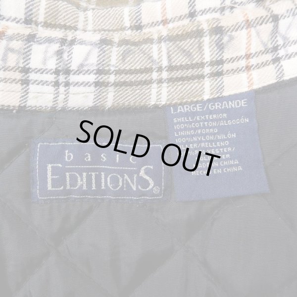 画像3: 90's BASIC EDITIONS キルティングライナー ネルシャツ (3)