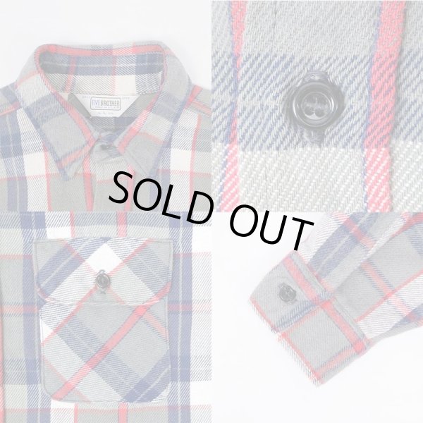 画像4: 80's FIVE BROTHER ヘビーネルシャツ "MADE IN USA" (4)