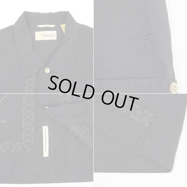 画像4: 00's Cubavera S/S オープンカラーシャツ "BLACK" (4)