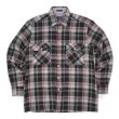 画像1: 90's Back Packer アクリル フランネルシャツ "Black Plaid" (1)