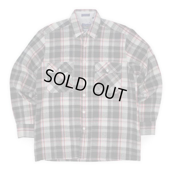 画像1: 90's Back Packer アクリル フランネルシャツ "Black Plaid" (1)