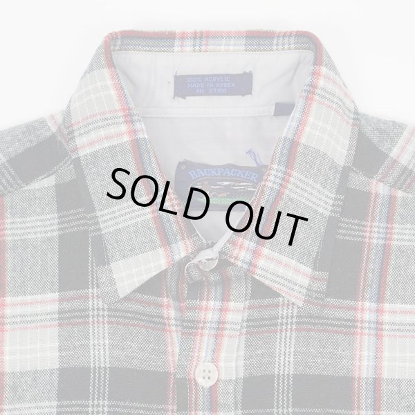 画像3: 90's Back Packer アクリル フランネルシャツ "Black Plaid" (3)