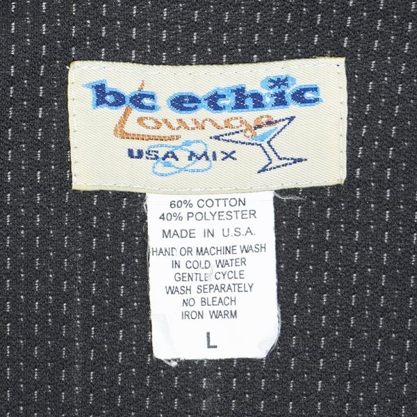 画像2: 90's bc ethic Lounge レギュラーカラー ボックスシャツ "MADE IN USA" (2)