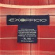 画像2: 00's EXOFFICIO S/S レギュラーカラーシャツ "Red Ombre Praid" (2)