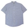 画像1: 00's L.L.Bean S/S シアサッカーボタンダウンシャツ “Blue Gingham Plaid” (1)