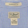 画像2: 00's L.L.Bean S/S シアサッカーボタンダウンシャツ “Blue Gingham Plaid” (2)
