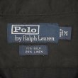 画像2: 90's Polo Ralph Lauren S/S オープンカラーシャツ “BLACK / SILK×LINEN / ポニー無し” (2)