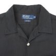 画像3: 90's Polo Ralph Lauren S/S オープンカラーシャツ “BLACK / SILK×LINEN / ポニー無し” (3)
