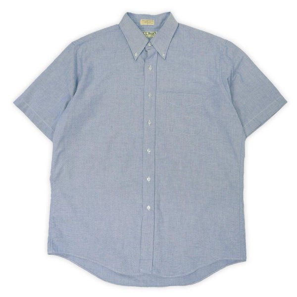 画像1: 80's L.L.Bean S/S ボタンダウンシャツ "MADE IN USA / size 17" (1)